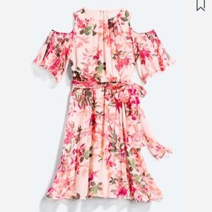 Calvin Klein Irmina Peach Floral print dress, size 12